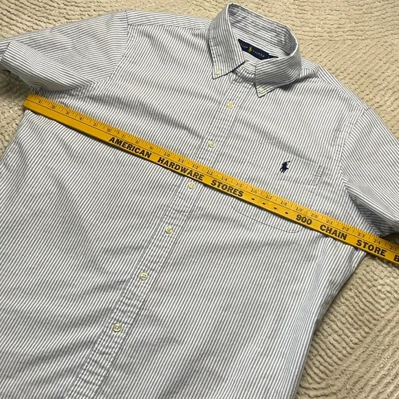 Polo by Ralph Lauren Men's Striped Button-Down Shirt Large - Picture 6 of 9